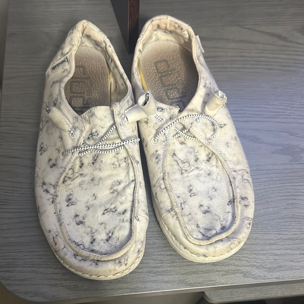 Hey Dude Gray Moccasins Slip-On Shoes